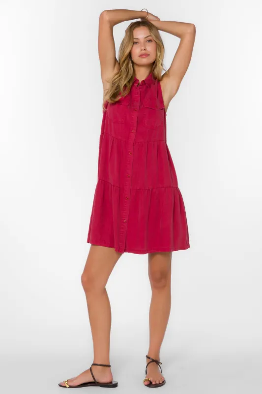 Collette Red Dress sold by Velvet Heart