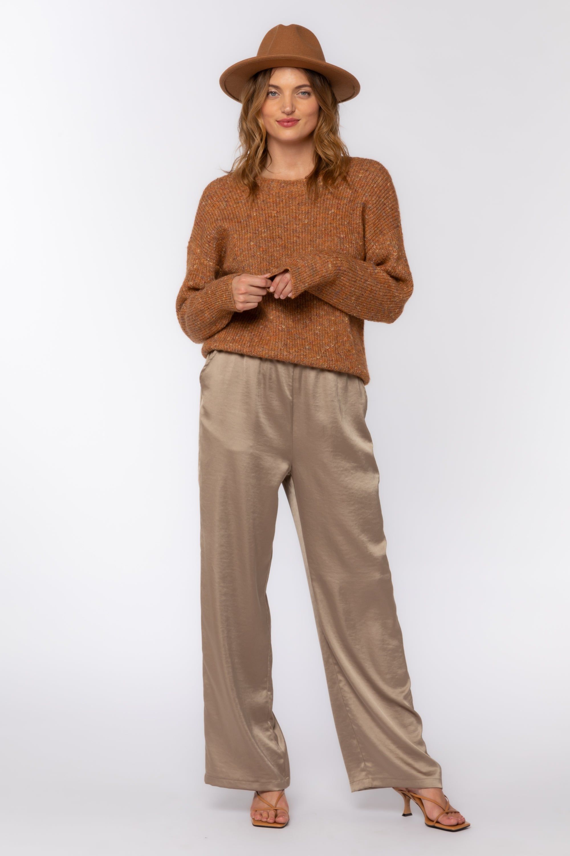 Morelia Champagne Pants sold by Velvet Heart