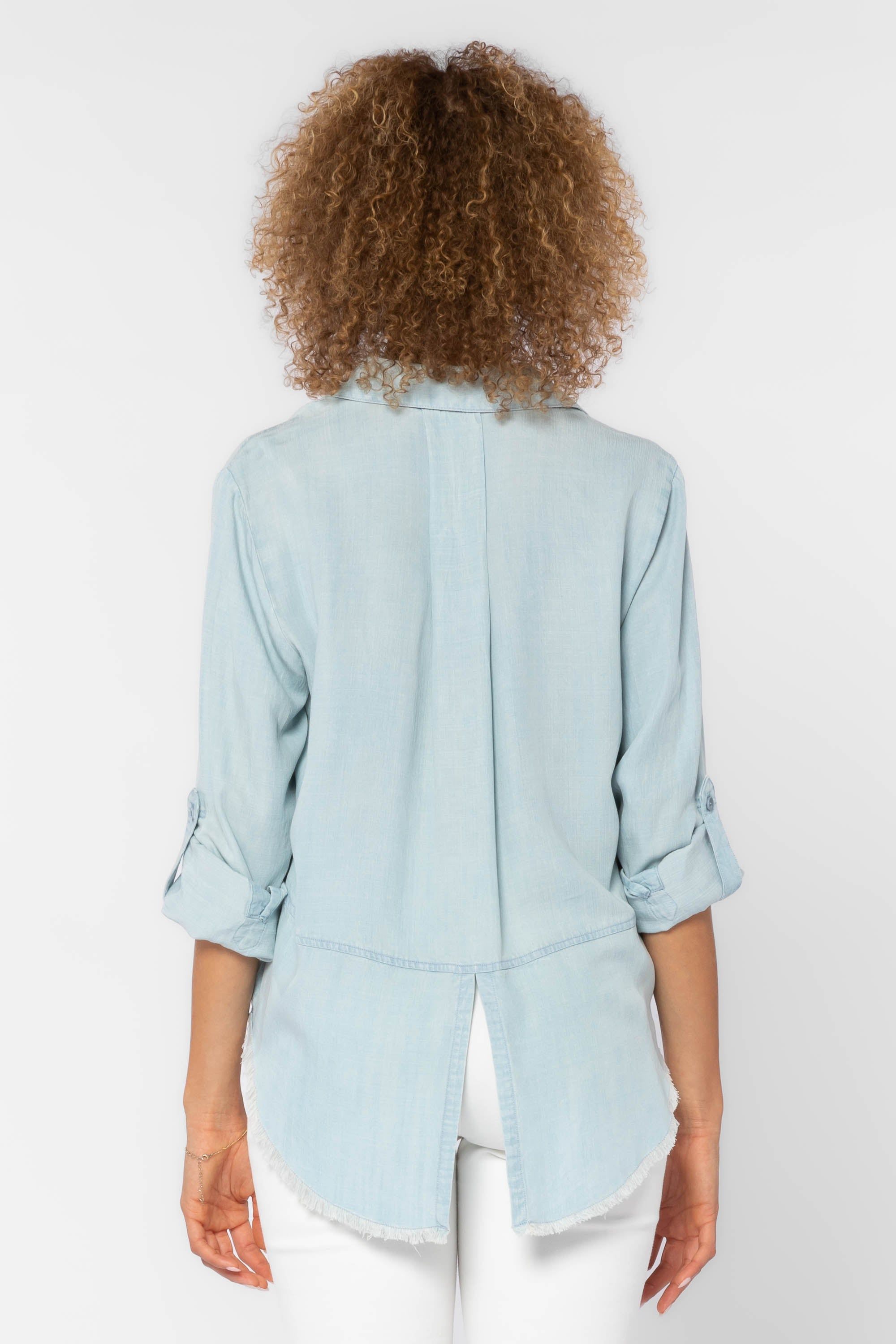 Riley Frayed Light Blue Shirt sold by Velvet Heart product image thumbnail 4