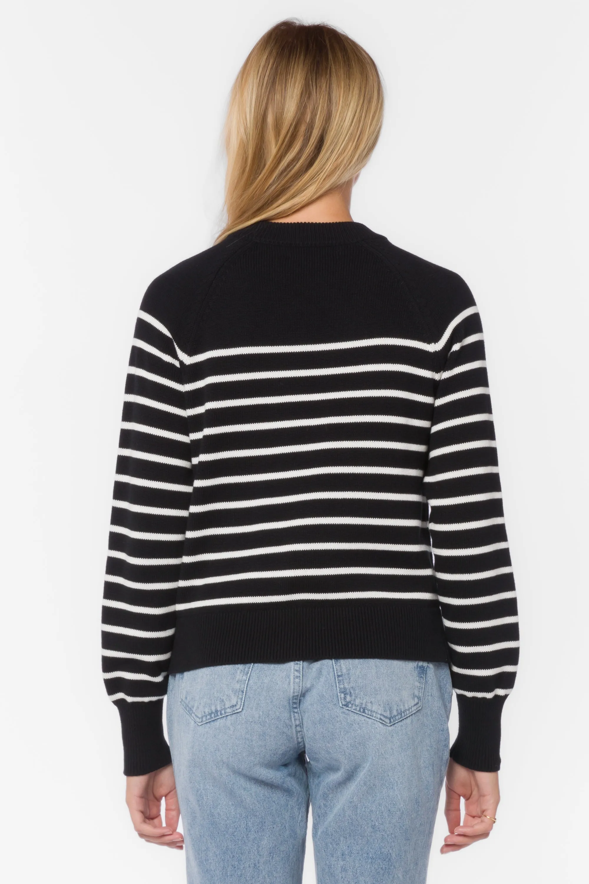 Janette Black White Stripe Sweater sold by Velvet Heart product image thumbnail 4