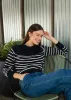 Janette Black White Stripe Sweater sold by Velvet Heart