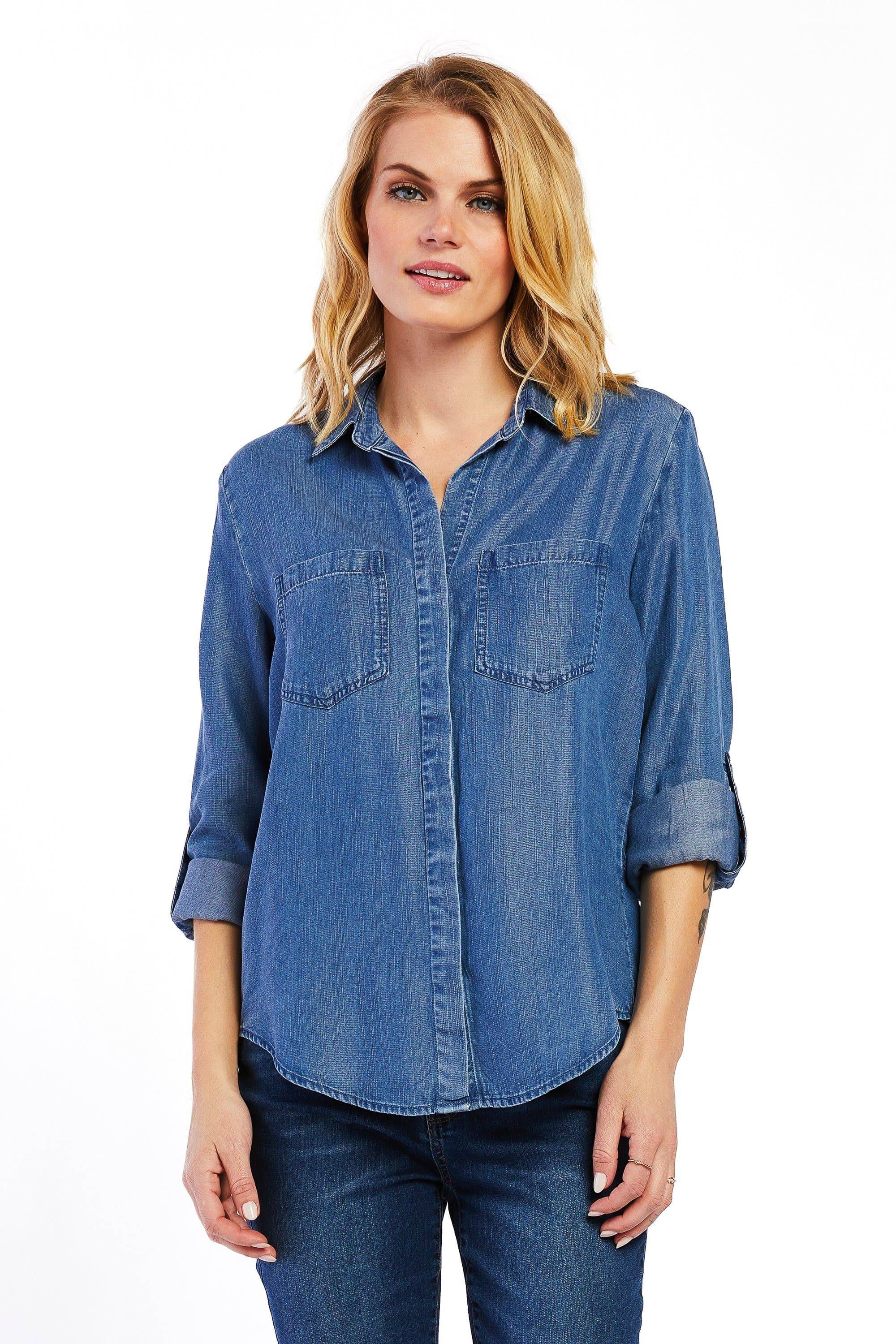 Riley Blue Calva Shirt sold by Velvet Heart product image thumbnail 2