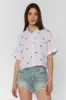 Trista Optic White Embroidery Shirt sold by Velvet Heart