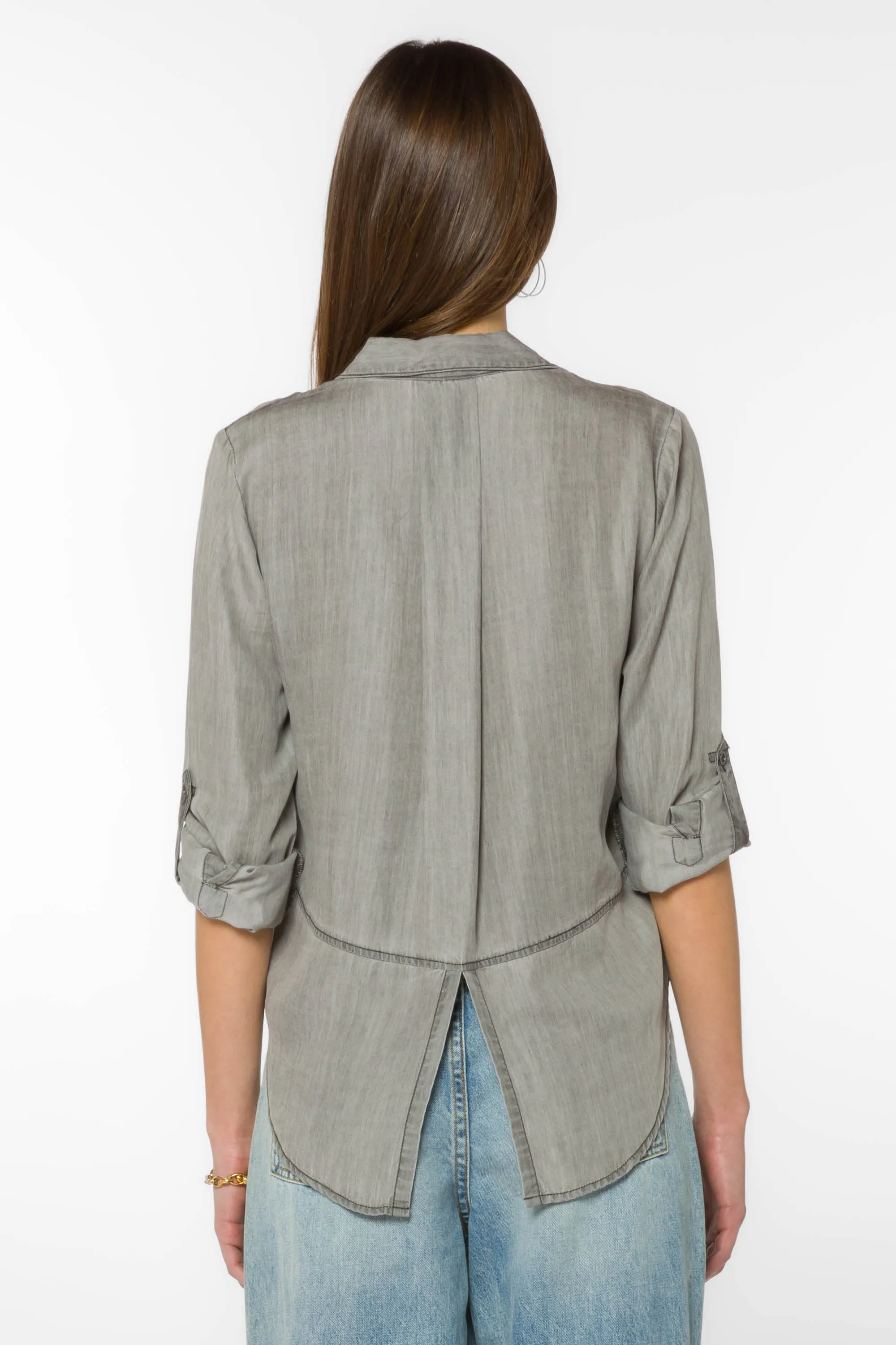 Riley Dark Grey Shirt sold by Velvet Heart product image thumbnail 4