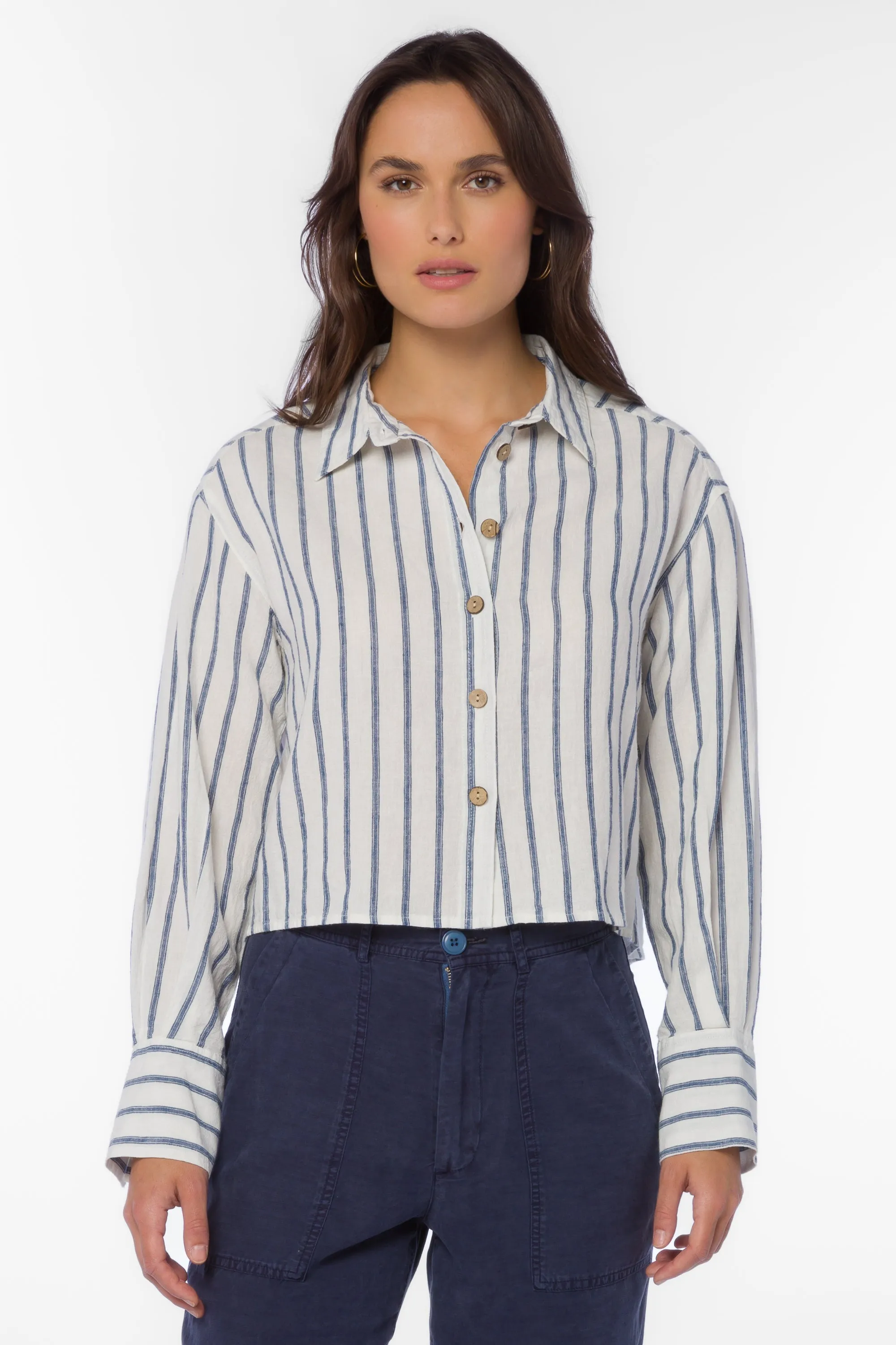 Summerlyn Navy Stripe Shirt sold by Velvet Heart product image thumbnail 3