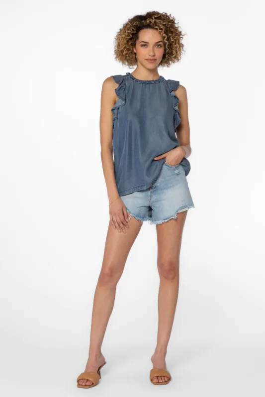 Kalliope Blue Top sold by Velvet Heart