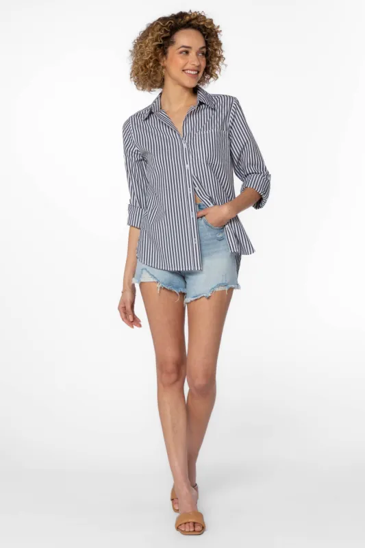 Elisa Black Stripe Shirt sold by Velvet Heart