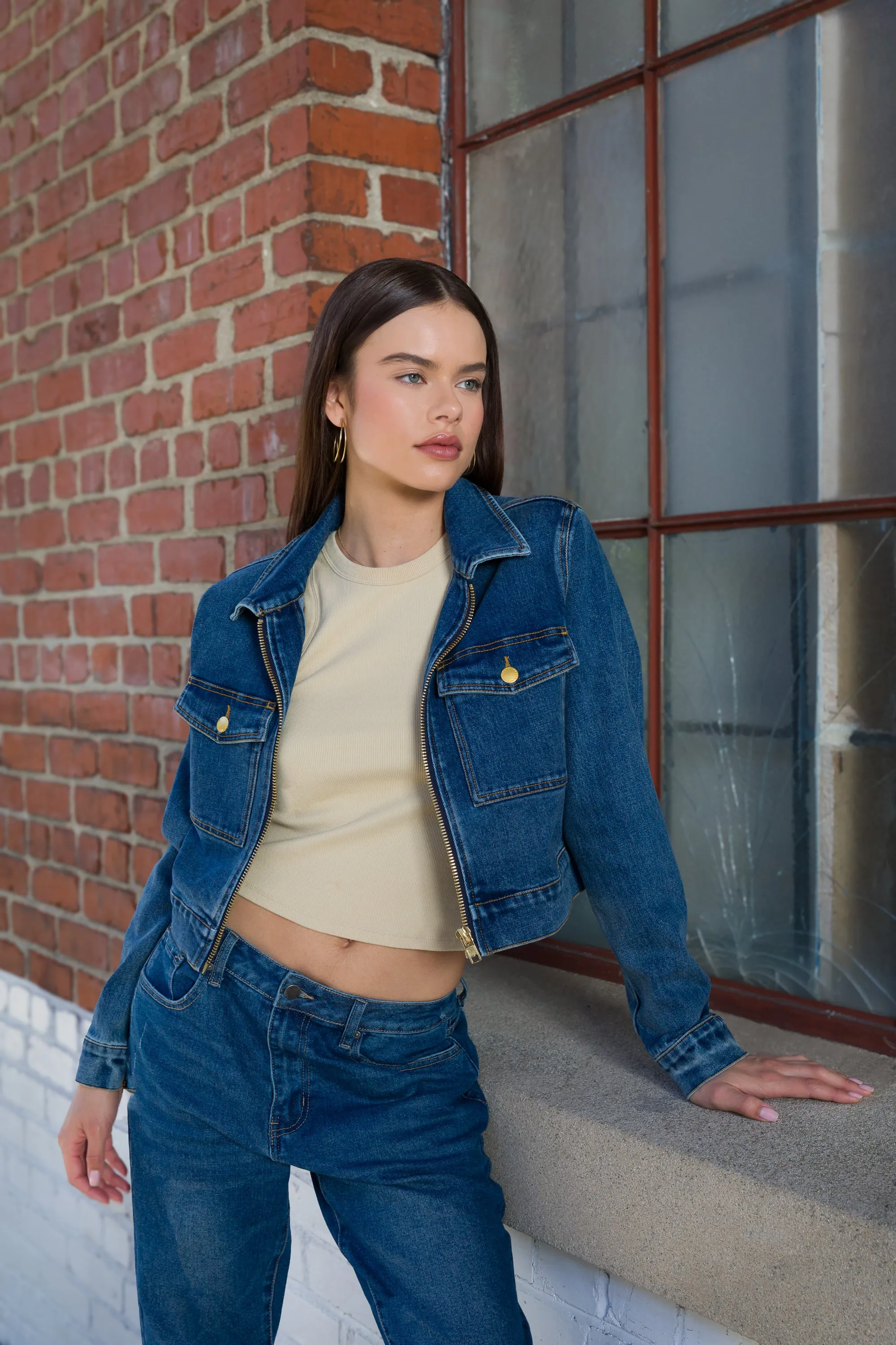 Nyra Dark Indigo Denim Jacket sold by Velvet Heart product image thumbnail 2