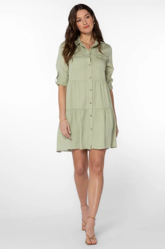 Bree Sage Dress sold by Velvet Heart