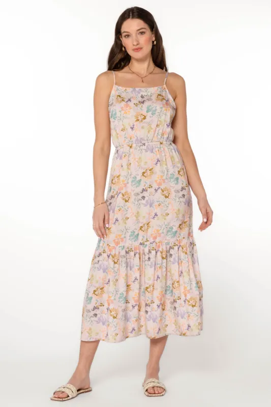 Mirabelle Pink Floral Dress sold by Velvet Heart