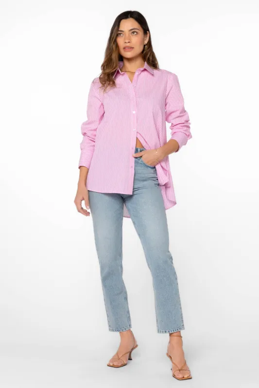 Westerly Pink Stripe Shirt sold by Velvet Heart