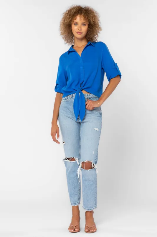 Solange Blue Top sold by Velvet Heart