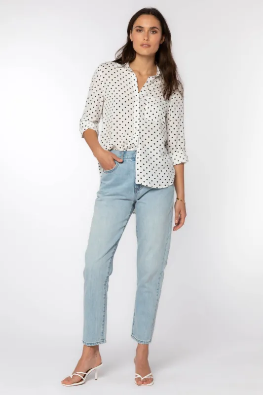 Elisa Polka Dot Shirt sold by Velvet Heart