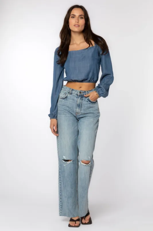 Breianna Blue Top sold by Velvet Heart