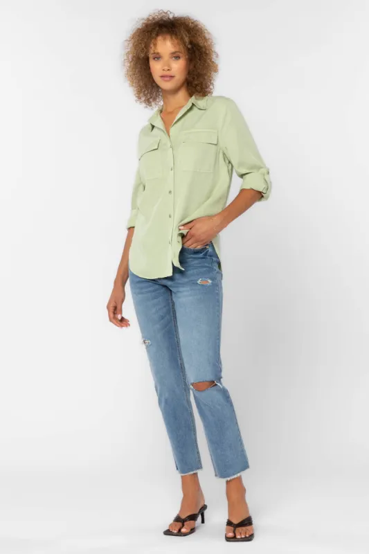 Talma Green Shirt sold by Velvet Heart