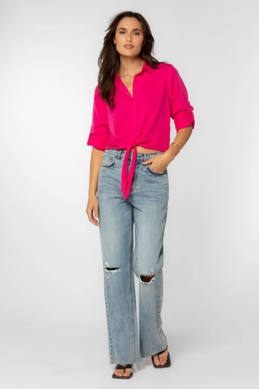Solange Hot Pink Top sold by Velvet Heart