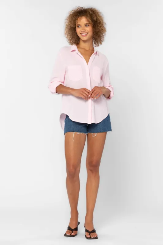 Riley Baby Pink Shirt sold by Velvet Heart