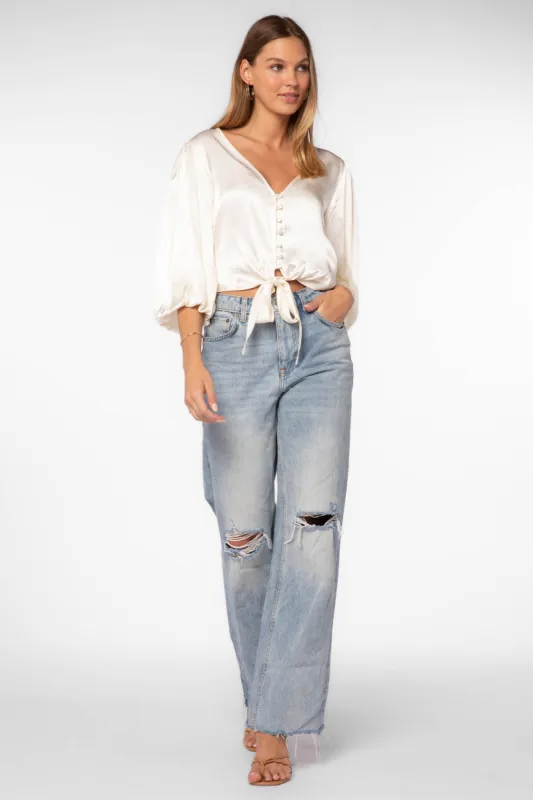 Rami Ivory Blouse sold by Velvet Heart