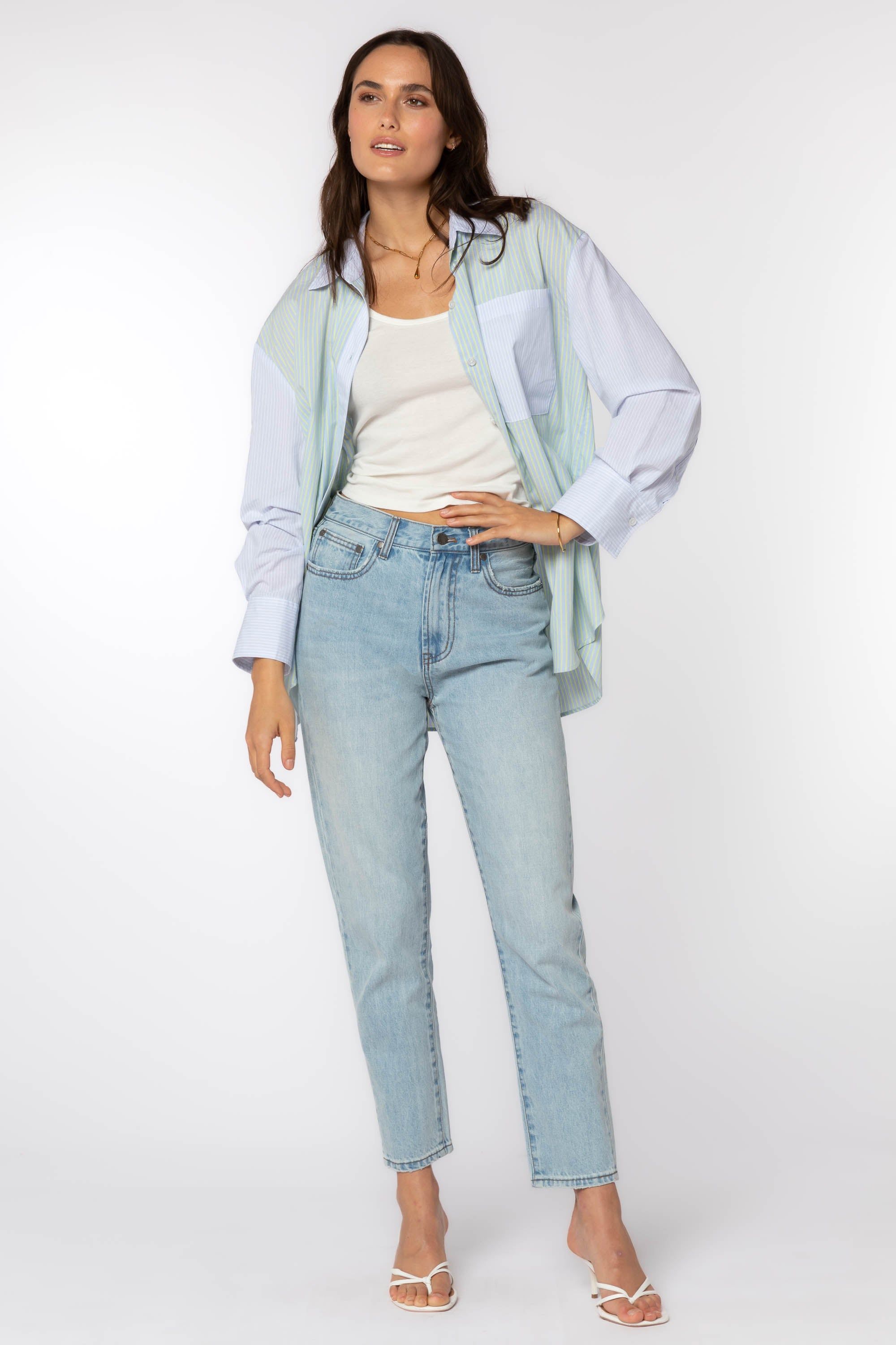 Sutton Blue Green Shirt sold by Velvet Heart