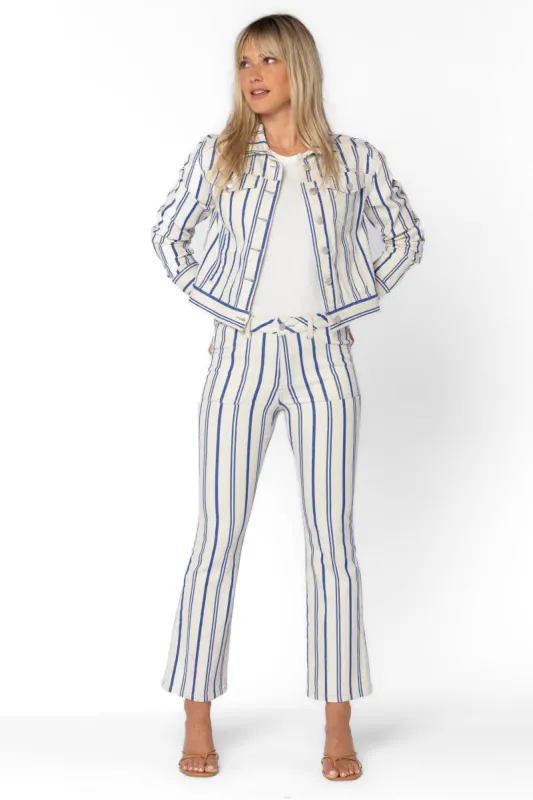 Gloria Blue Stripe Jacket sold by Velvet Heart