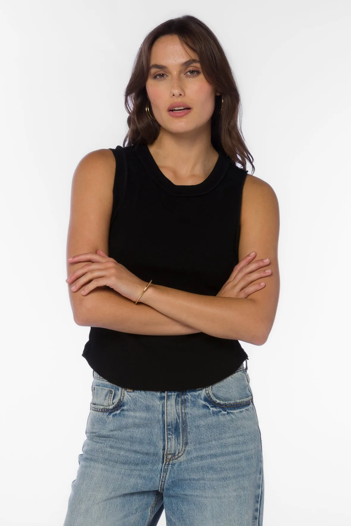 Douglas Black Tank sold by Velvet Heart