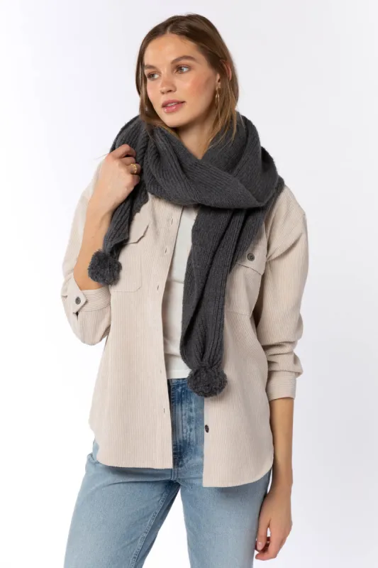 Everest Charcoal Scarf sold by Velvet Heart