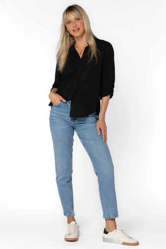 Riley Black Shirt sold by Velvet Heart
