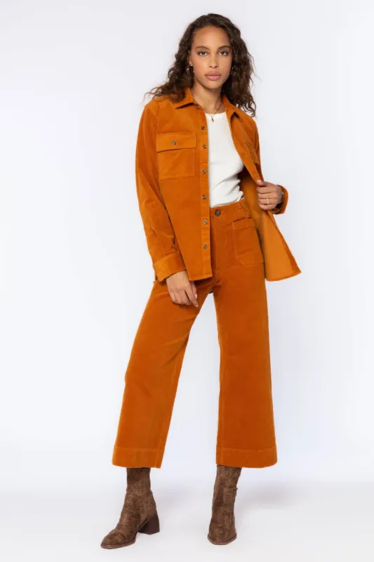 Magnolia Rust Shacket sold by Velvet Heart