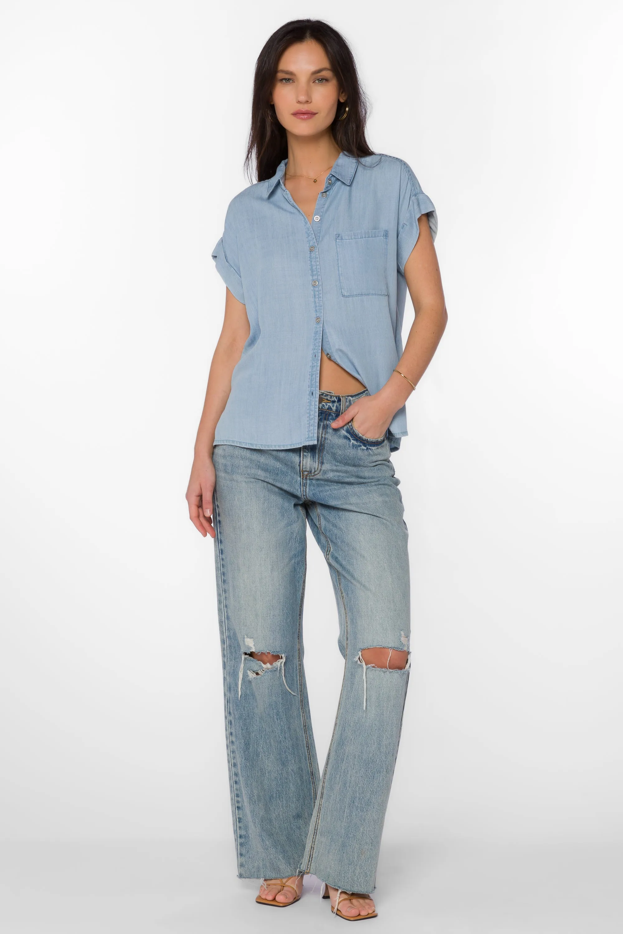 Edison Greyson Blue Shirt sold by Velvet Heart product image thumbnail 2