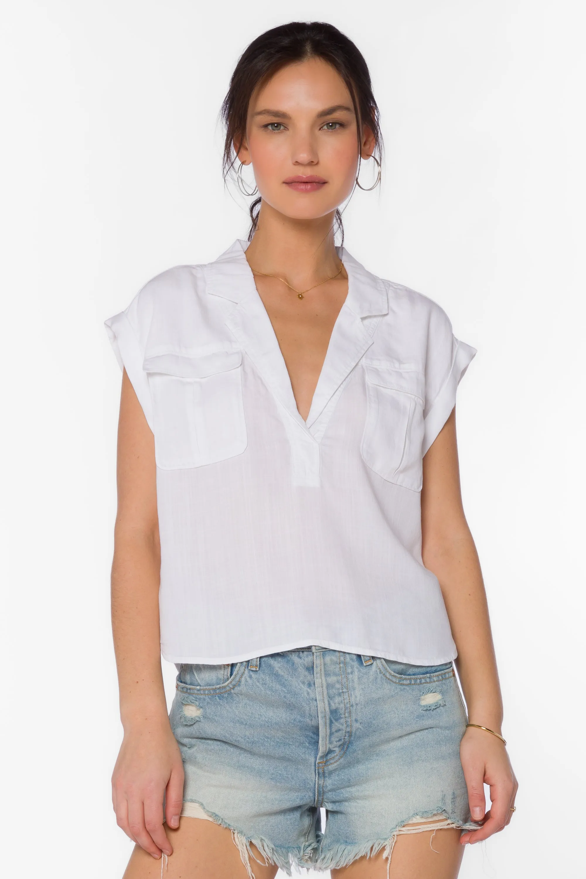 Gavin Optic White Top sold by Velvet Heart product image thumbnail 3