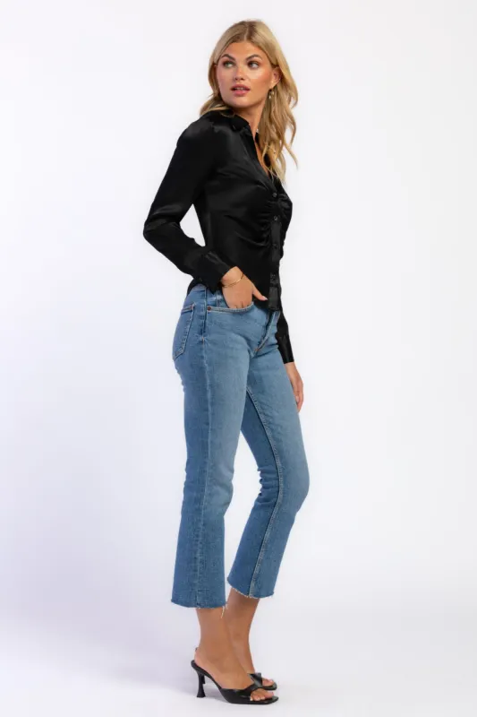 Bessie Black Shirt sold by Velvet Heart