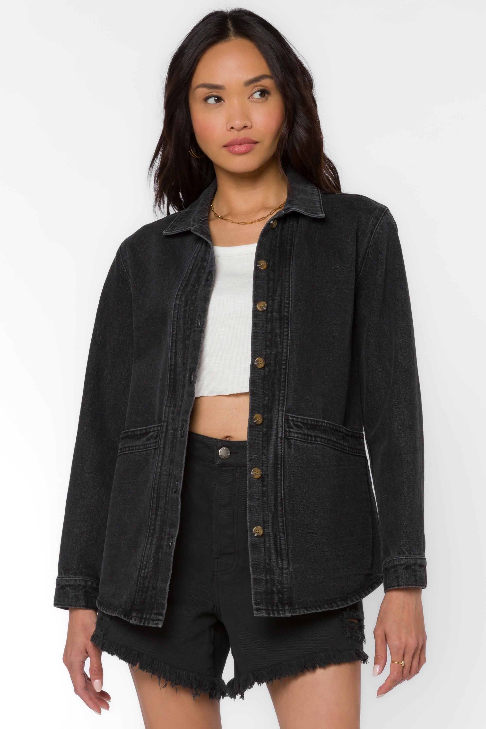 Astrid Black Denim Jacket sold by Velvet Heart product image thumbnail 3