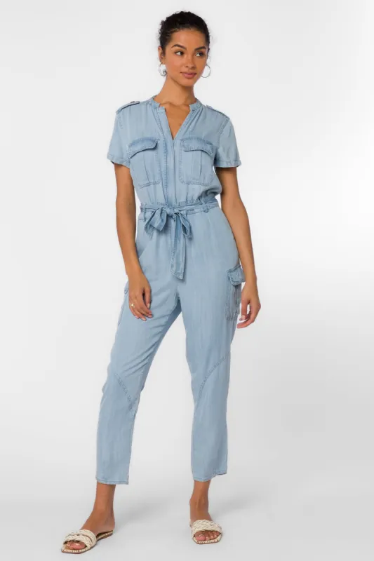 Greyson Blue Jumpsuit sold by Velvet Heart