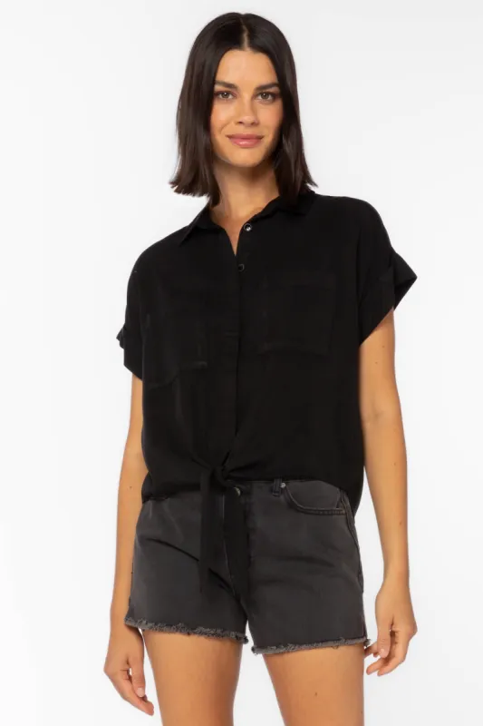Zuria Black Shirt sold by Velvet Heart