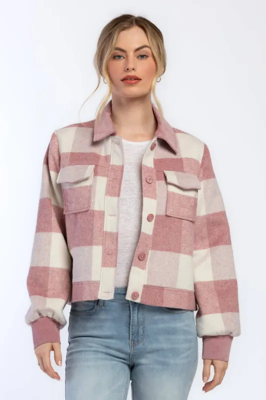 Fernice Pink Check Jacket sold by Velvet Heart