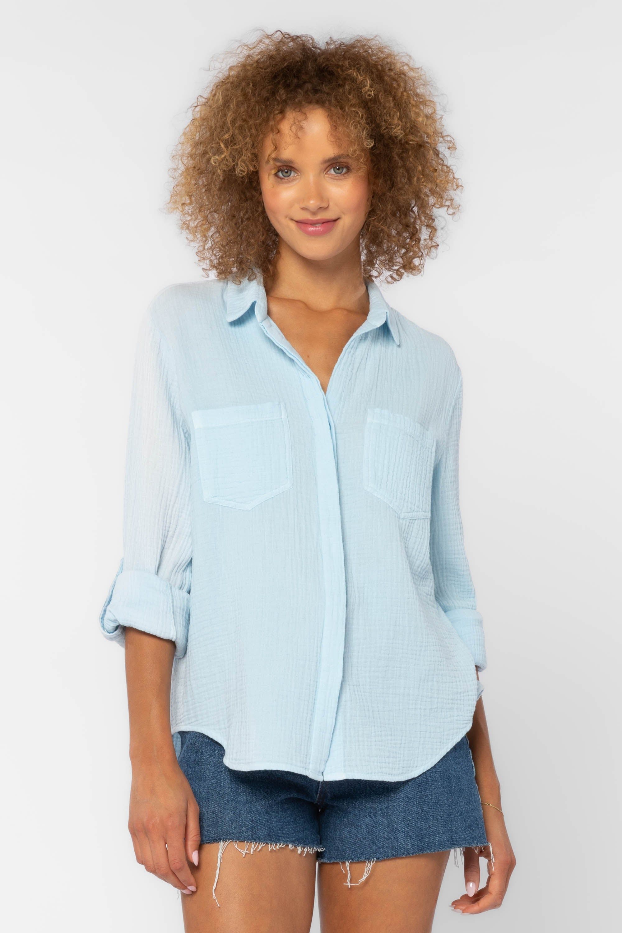Riley Baby Blue Shirt sold by Velvet Heart product image thumbnail 2