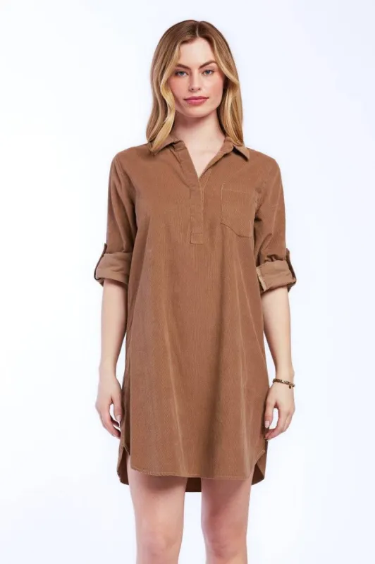 Lizbeth Khaki Dress sold by Velvet Heart