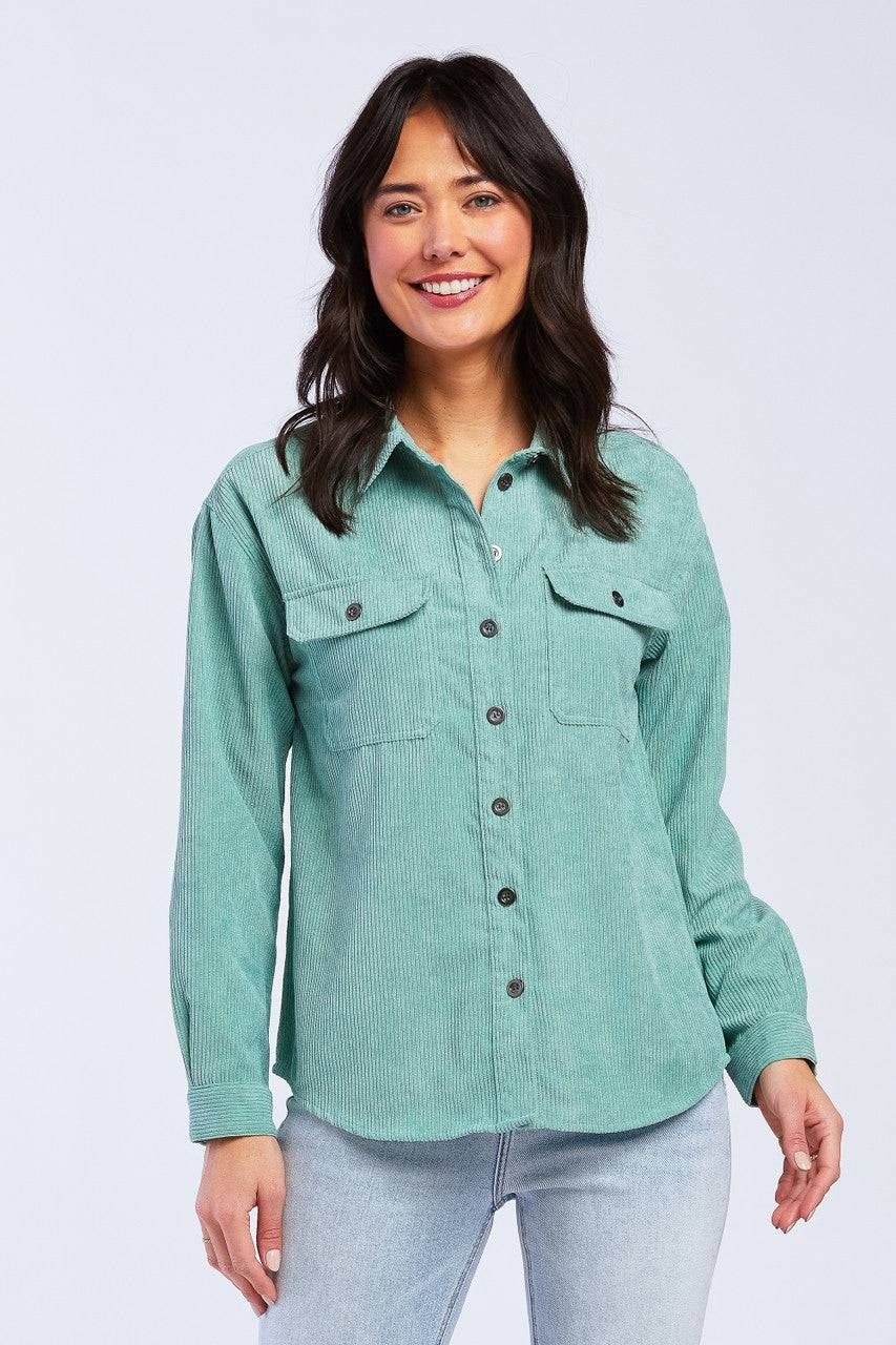 Carmele Sage Shacket sold by Velvet Heart product image thumbnail 2