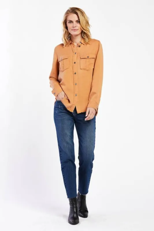 Brea Light Brown Shirt sold by Velvet Heart