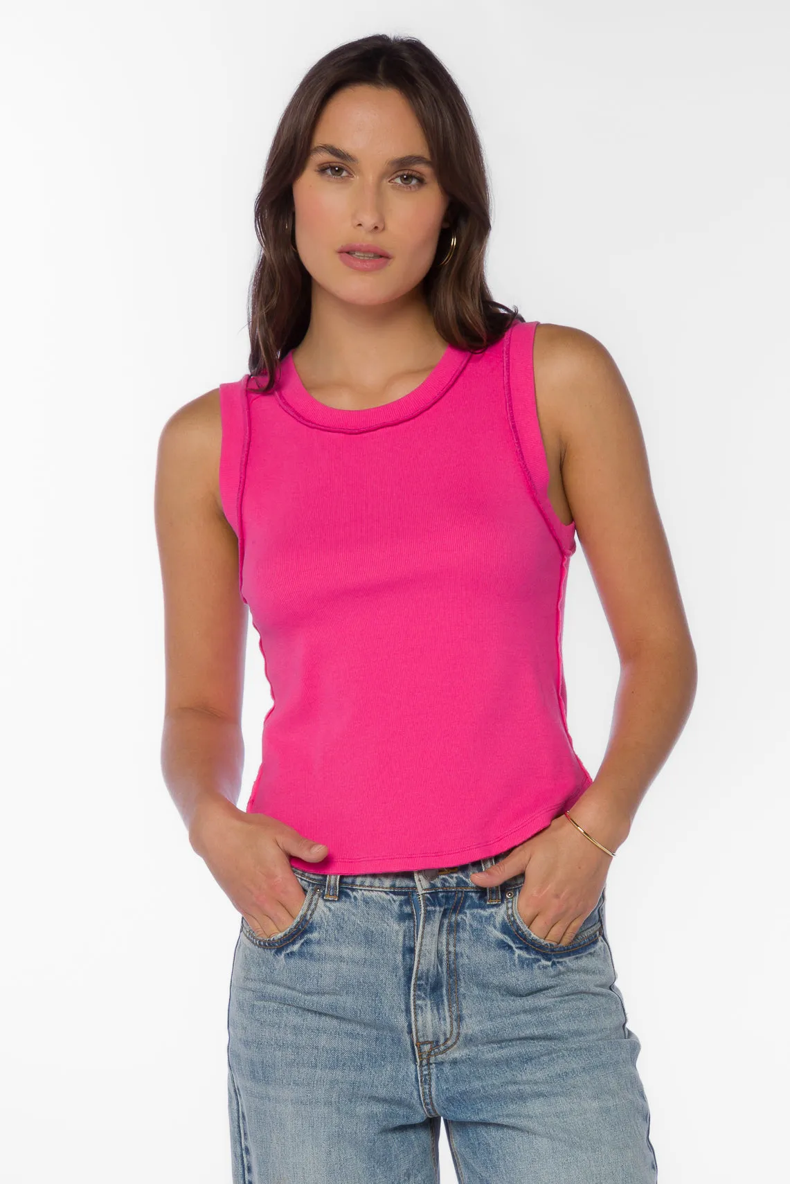 Douglas Hot Pink Tank sold by Velvet Heart