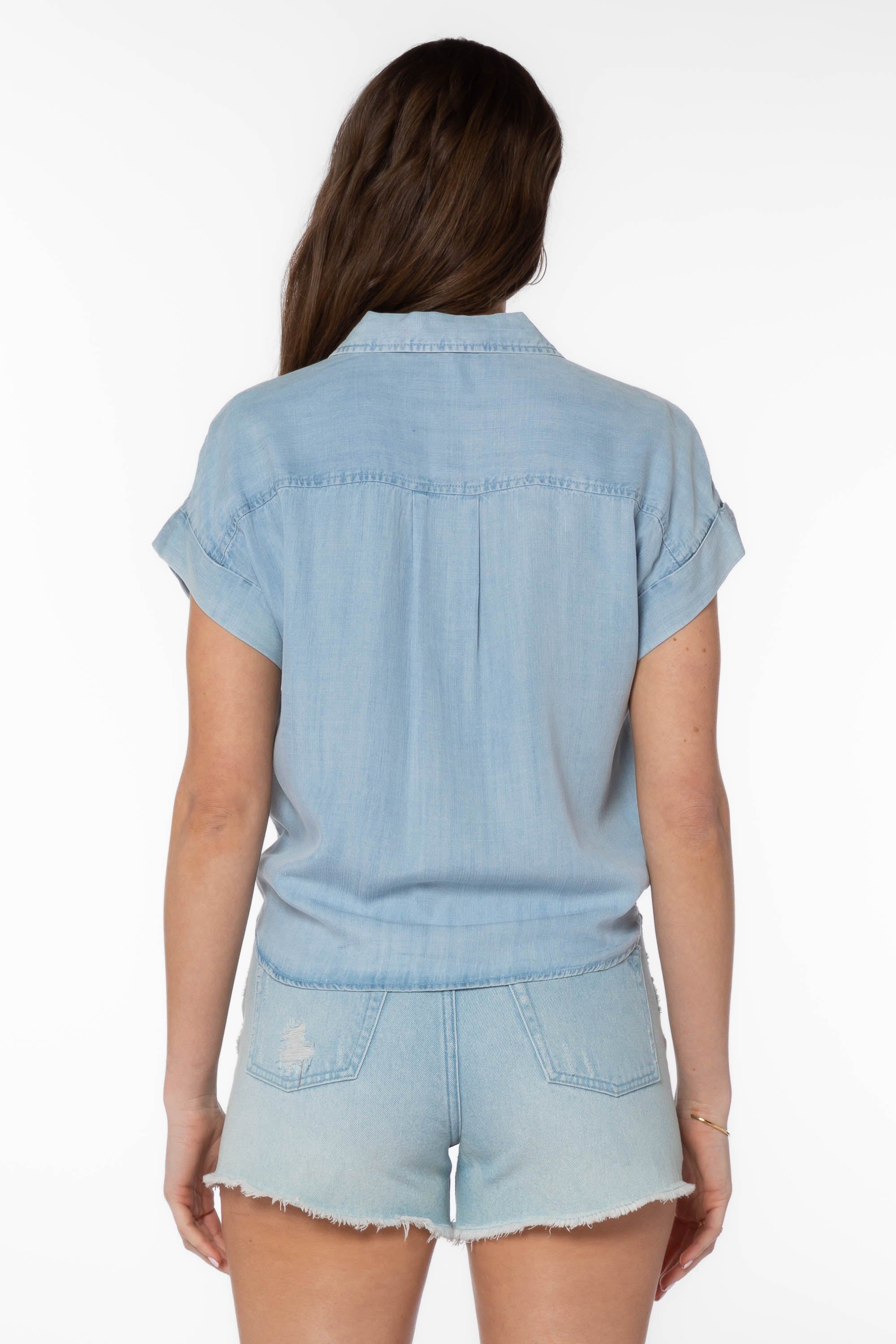 Zuria Blue Shirt sold by Velvet Heart product image thumbnail 4