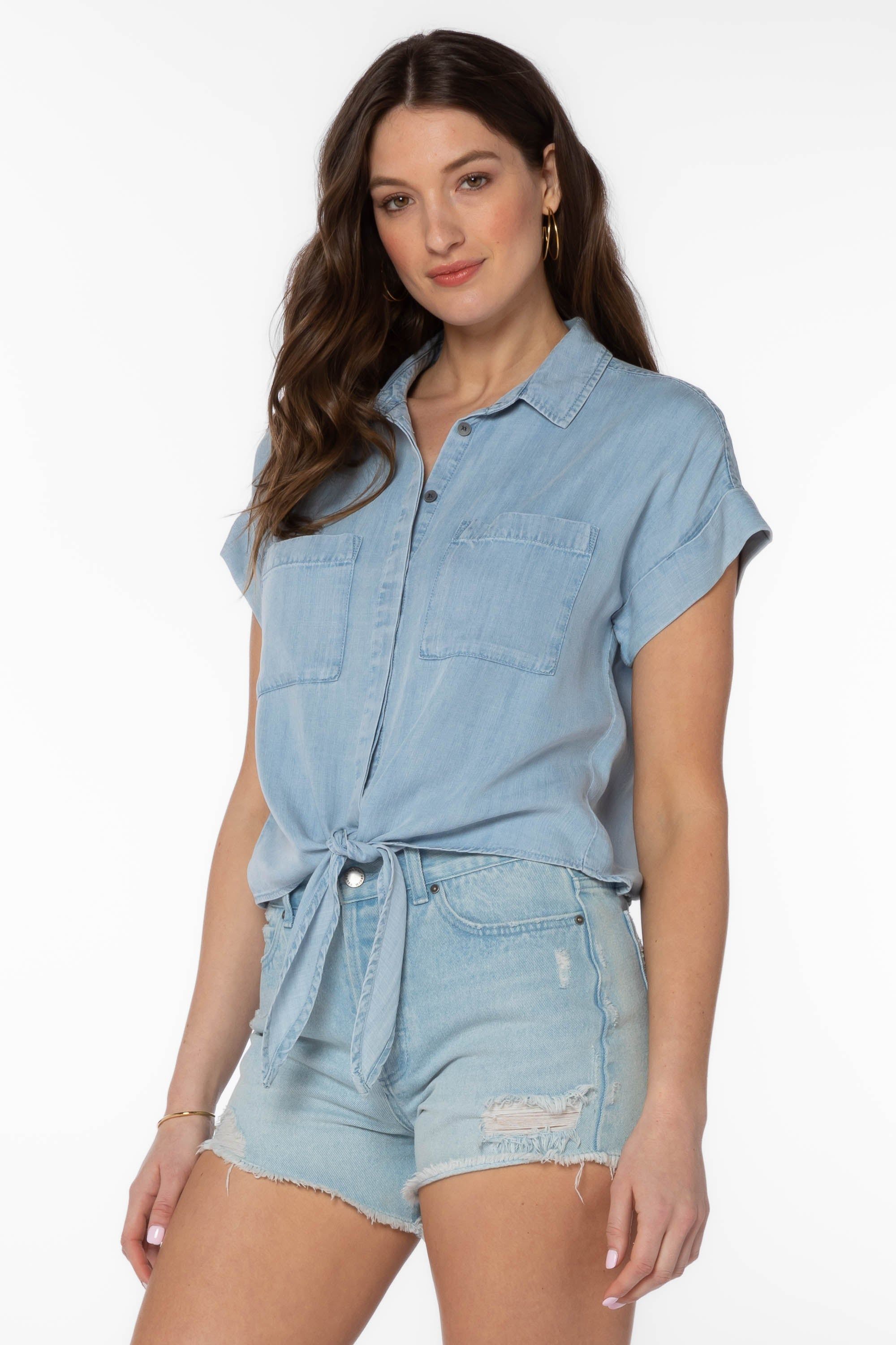 Zuria Blue Shirt sold by Velvet Heart product image thumbnail 3