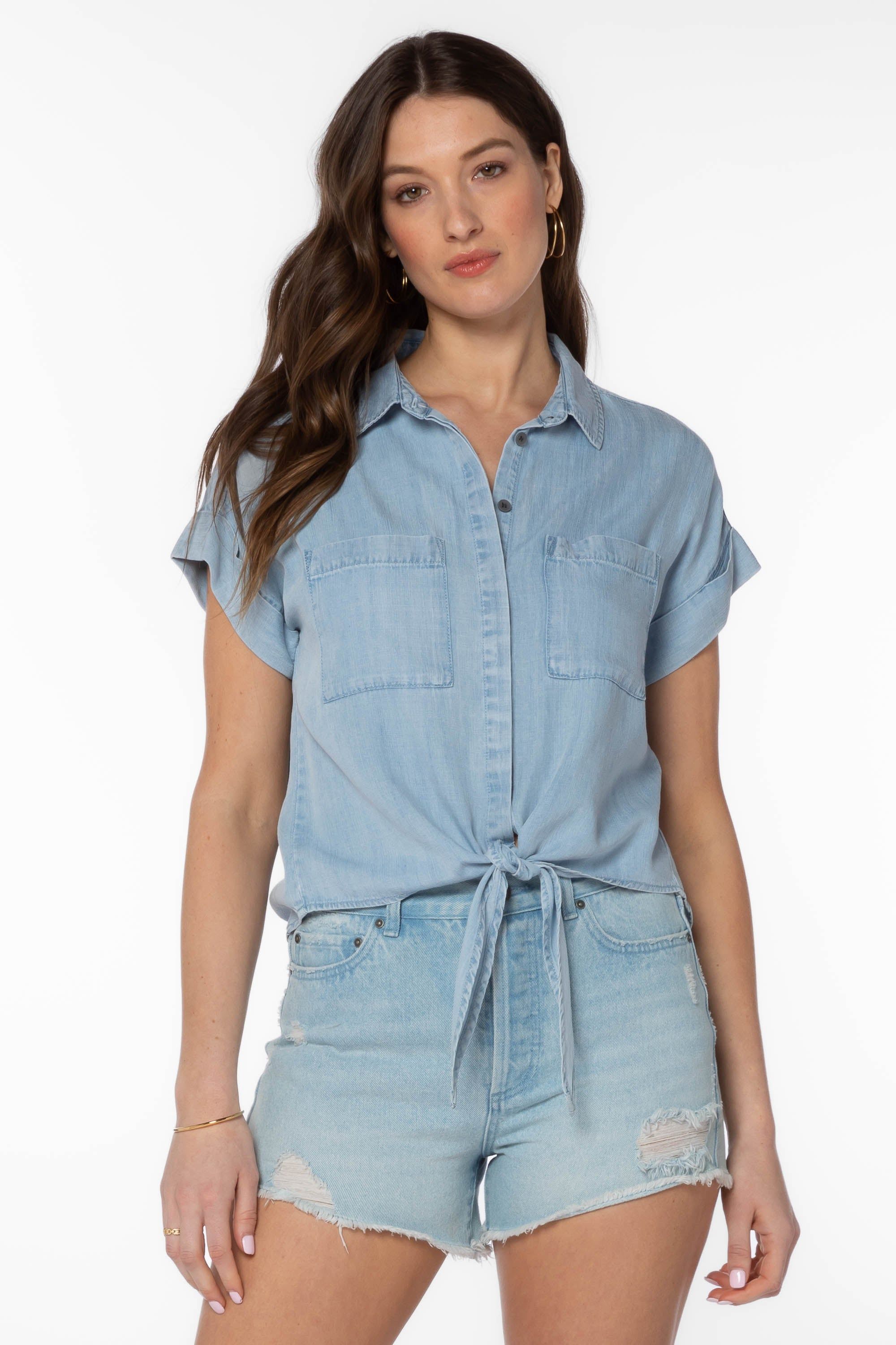 Zuria Blue Shirt sold by Velvet Heart product image thumbnail 2