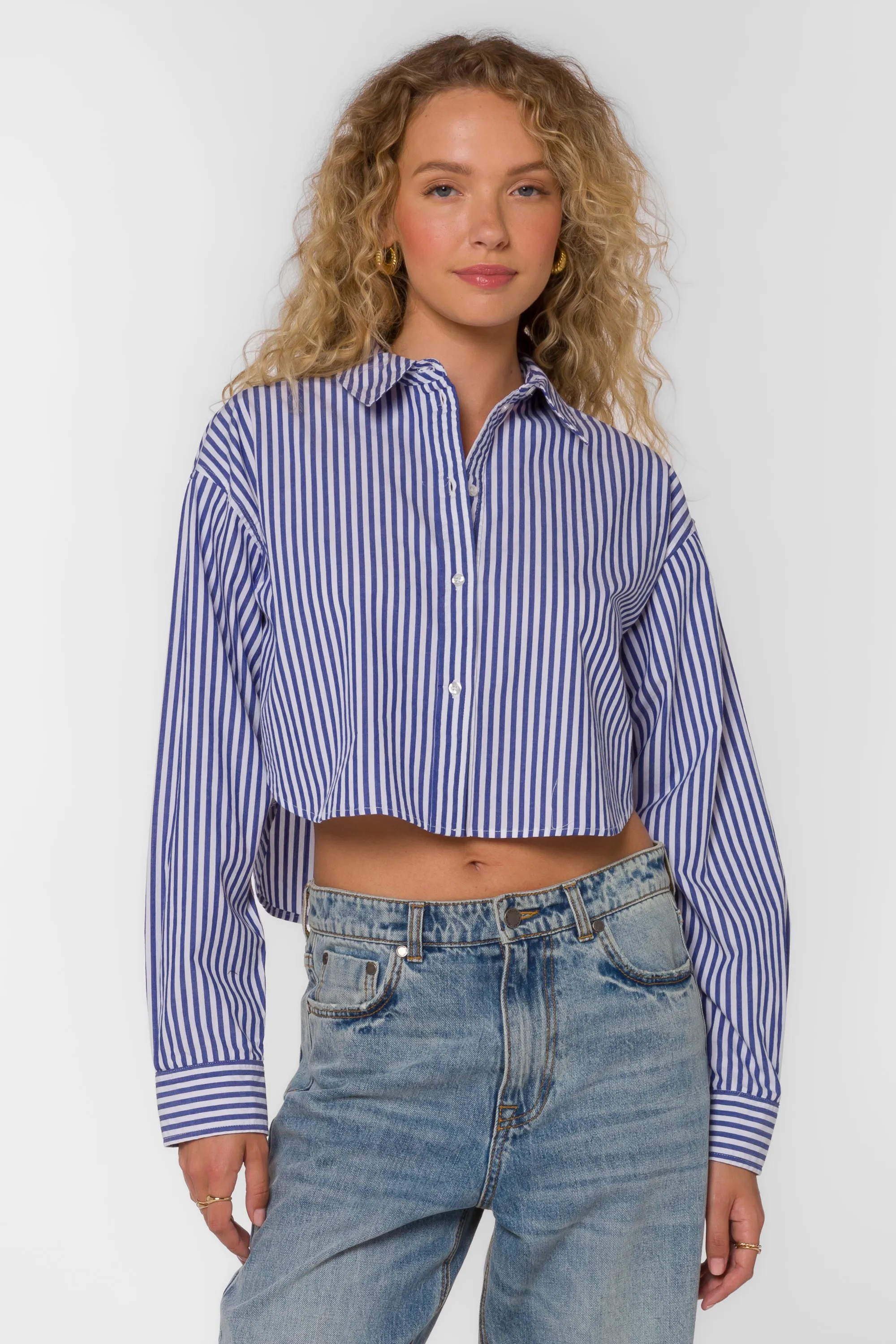 Trinity Iced Blue Stripe Shirt sold by Velvet Heart product image thumbnail 4
