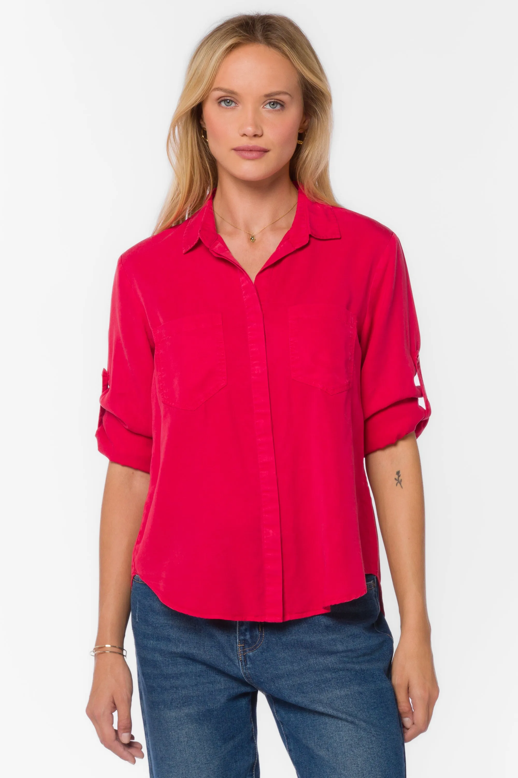 Riley Red Pepper Shirt sold by Velvet Heart product image thumbnail 3