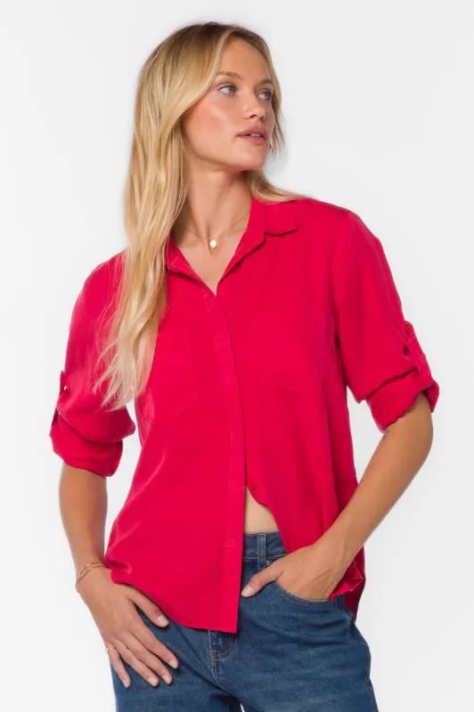 Riley Red Pepper Shirt sold by Velvet Heart