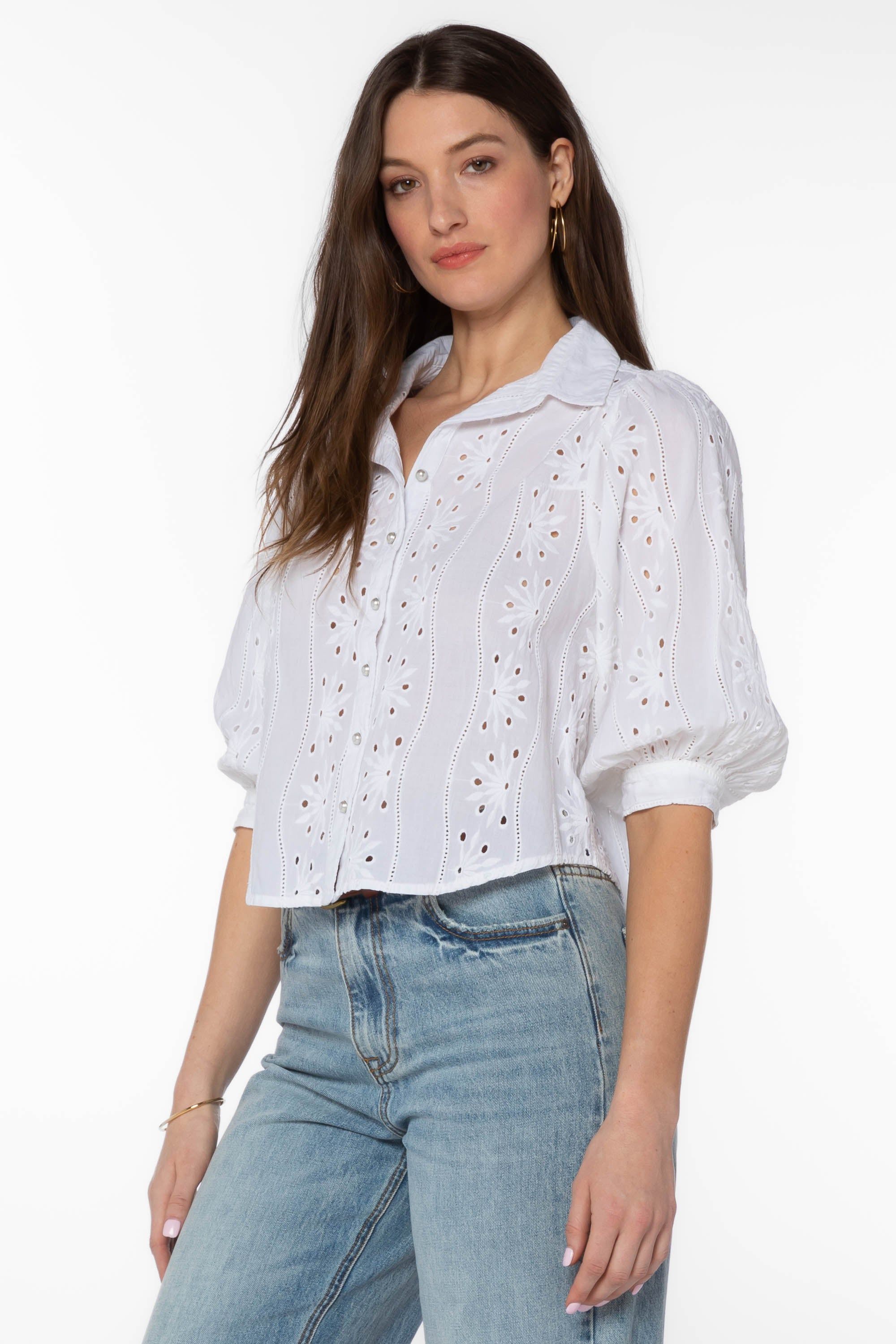 Teegan White Shirt sold by Velvet Heart product image thumbnail 3