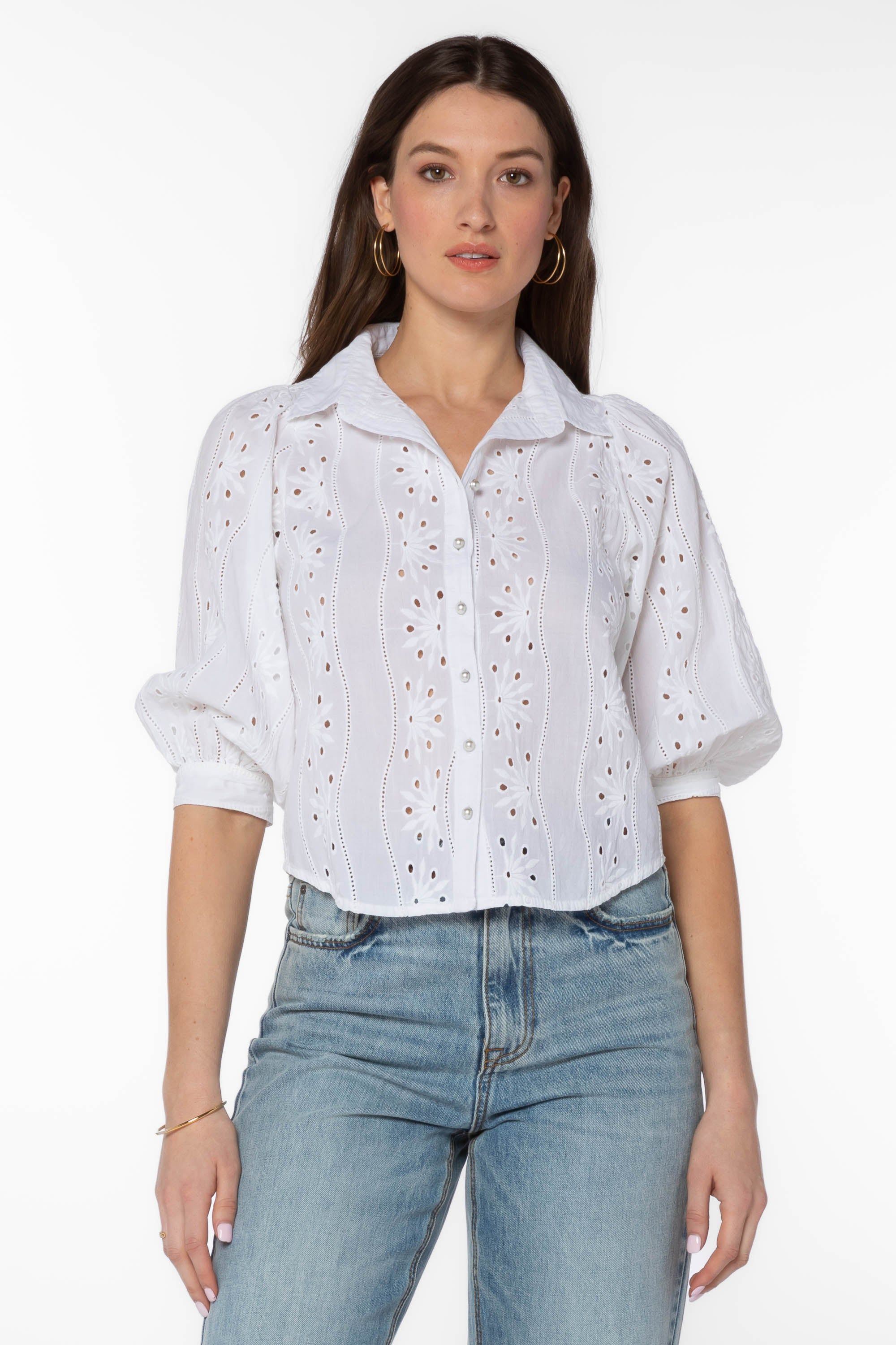 Teegan White Shirt sold by Velvet Heart product image thumbnail 2
