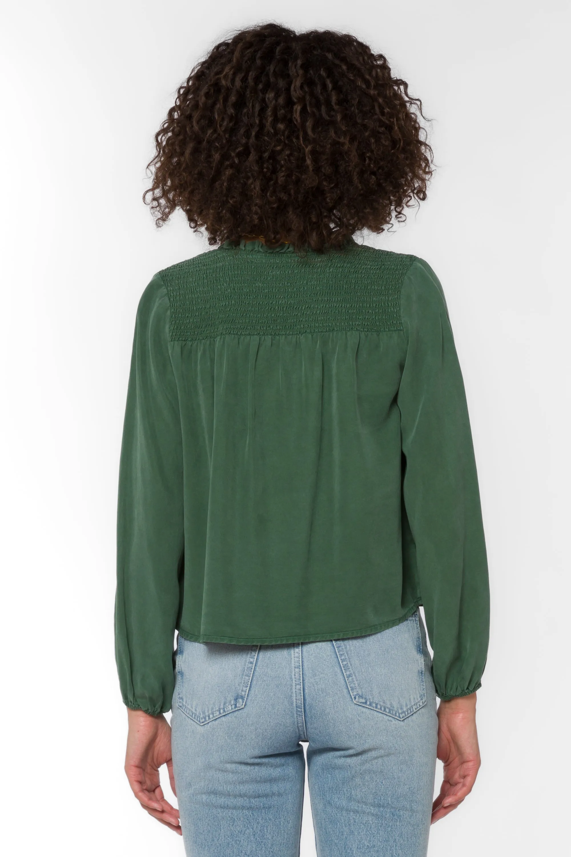 Penelope Dark Green Blouse sold by Velvet Heart product image thumbnail 4