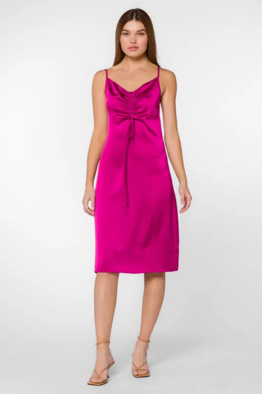 Livvy Fuchsia Slip Dress sold by Velvet Heart